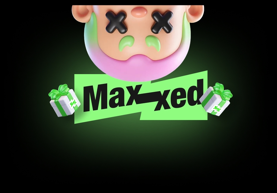 Maxxed welcome pack character